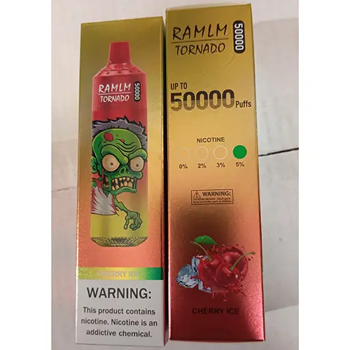 Photo de l’avis officiel: RAMLM TORNADO 50000 Cigarette électronique jetable — risque: Risque chimique (SR/02851/25)