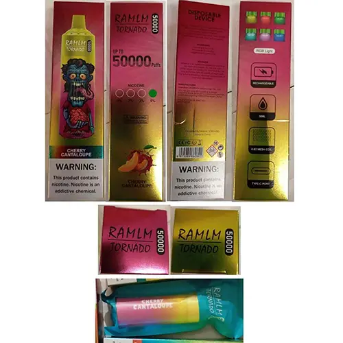 Photo de l’avis officiel: RAMLM TORNADO 50000 Cigarette électronique jetable — risque: chemical (SR/02847/25)