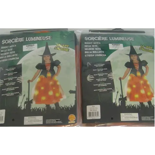 Foto aus der offiziellen Meldung: Rubies Déguisement sorcière lumineuse/twinkle witch Fancy-Kostüm — Risiko: Chemikalie