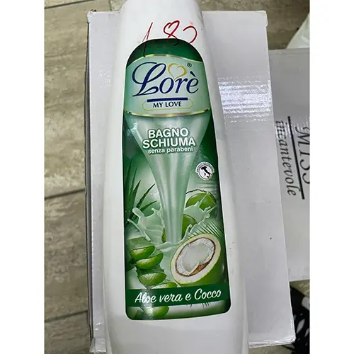 Photo from the official notice: Lorè my Love Bagno schiuma senza parabeni Aloe vera e cocco bath foam — chemical risk
