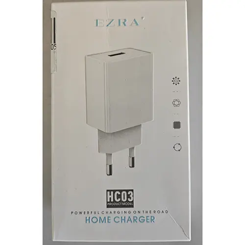 Foto do aviso oficial: EZRA Home charger Adaptador de viagem — risco: Choque elétrico