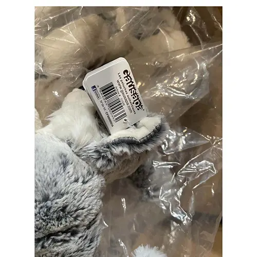 Foto do aviso oficial: GAUSAPA Peluche husky Brinquedo macio — risco: Engasgamento