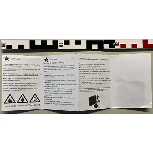 Photo from the official notice: Wolee USB C Ladegerät 100W, USB C Netzteil 5 Ports mit Schalter, GaN PD 45W Laptop Port, Geflecht-Kabel usb c  — electric shock risk