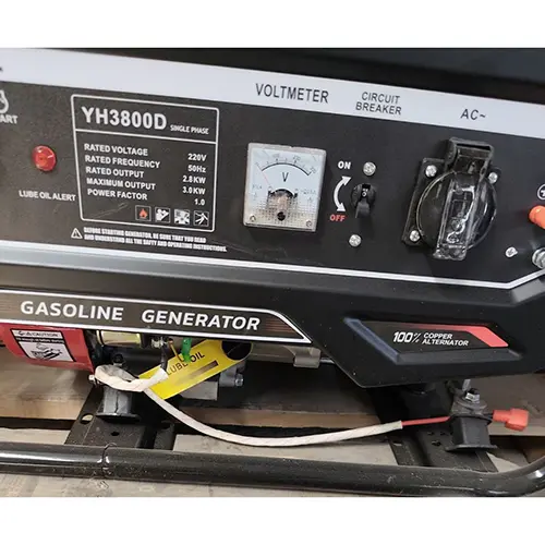 Photo de l’avis officiel: YAOHU Gasoline generator Groupe électrogène — risque: Choc électrique