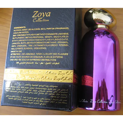 Foto dell’avviso ufficiale: Zoya Collection Profumo — rischio: Rischio chimico