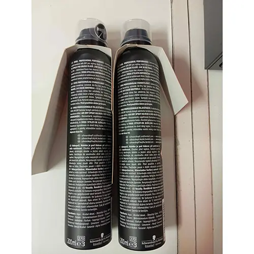 Photo de l’avis officiel: syoss AIR DRY VOLUME Mousse capillaire — risque: Risque chimique