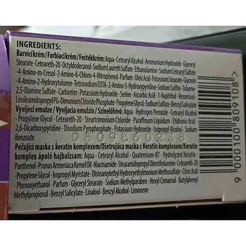 Foto dell’avviso ufficiale: Schwarzkopf Palette INTENSIVE COLOR CREME Tintura per capelli — rischio: Rischio chimico (SR/02961/25)