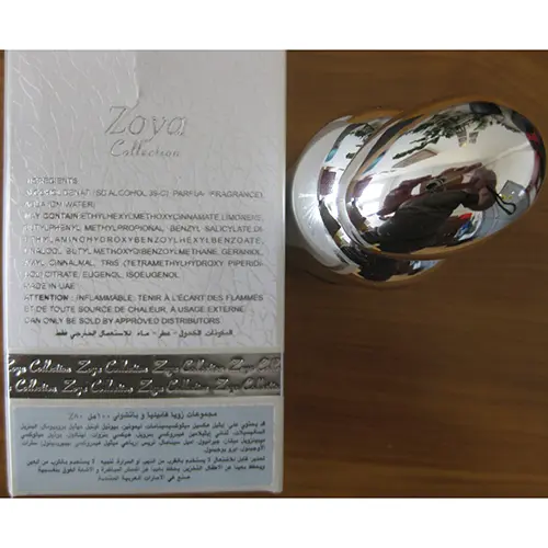 Foto dell’avviso ufficiale: Zoya Collection Vanille &amp; Patchouli Profumo — rischio: Rischio chimico
