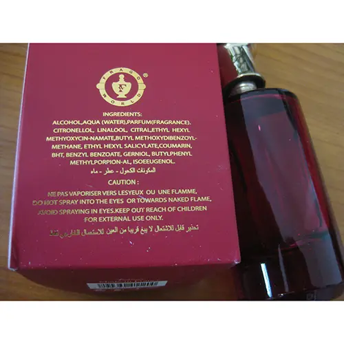 Photo de l’avis officiel: Frago World Oud Saffron Parfum — risque: Risque chimique