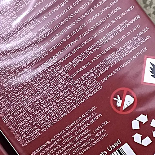 Photo de l’avis officiel: Slazenger Red Men Eau de toilette — risque: Risque chimique