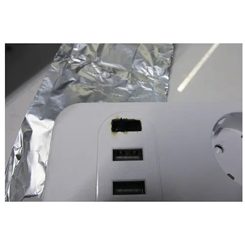 Foto do aviso oficial: Power Socket HOSPAOP ANTI-STATIC POWER SOCKET, POWER SOCKET Chumbo da extensão — risco: Incêndio