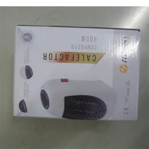 Photo de l’avis officiel: Raydan home raydan home CALEFACTOR COMPACTO 400W Chauffage électrique — risque: Choc électrique