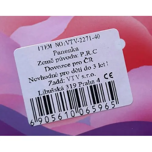 Photo de l’avis officiel: Beautiful Elf Poupée en plastique — risque: Risque chimique