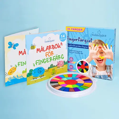 Photo de l’avis officiel: The KiddoSpace Finger Painting Kit Kit de peinture au doigt — risque: Risque chimique