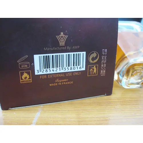 Photo de l’avis officiel: Hub Sameen Malak al Noor Parfum — risque: Risque chimique