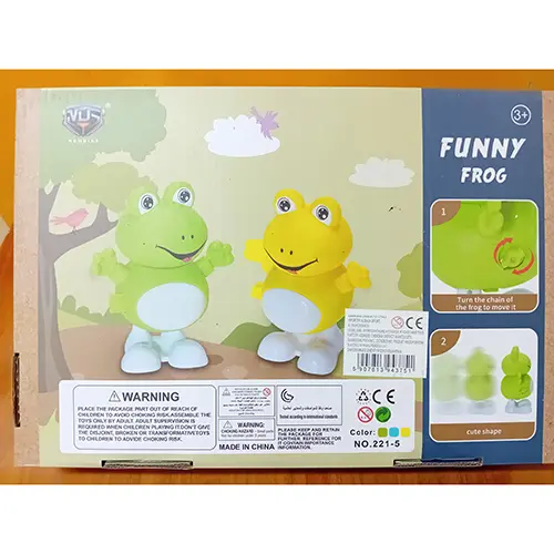 Foto do aviso oficial: Funny frog Brinquedo de plástico — risco: Engasgamento