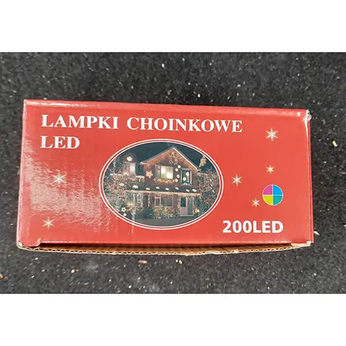 Photo de l’avis officiel: Lampki choinkowe led Chaîne d'éclairage — risque: Choc électrique (SR/03130/25)