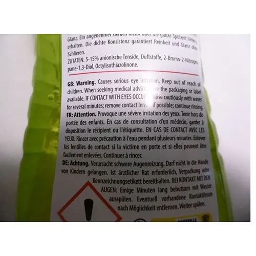 Foto dell’avviso ufficiale: Le Coq Liquide vaiselle Detergente liquido — rischio: Rischio chimico