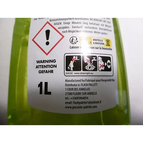 Foto dell’avviso ufficiale: Le Coq Liquide vaiselle Detergente liquido — rischio: Rischio chimico