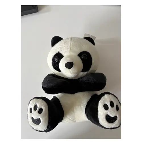 Photo from the official notice: Panda plush toy Plüschtier Panda soft toy — choking risk