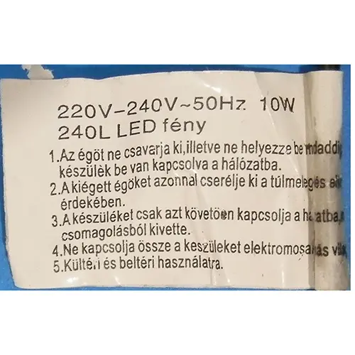 Photo de l’avis officiel: 240LED Karácsony égo Chaîne d'éclairage — risque: Choc électrique
