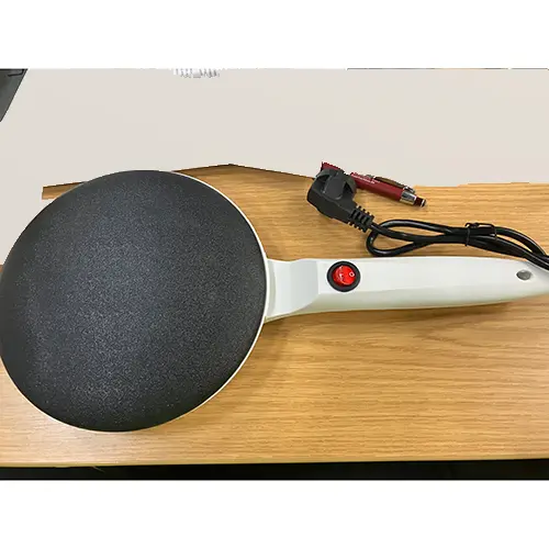 Foto do aviso oficial: electrick baking pot Fabricante de crepe elétrico — risco: Choque elétrico