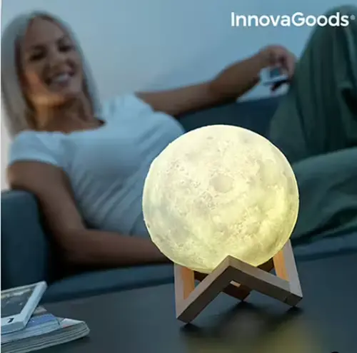 Photo de l’avis officiel: Innovagoods Moondy Rechargeabel LED moon lamp Lampe à LED — risque: Risque chimique & Environnement
