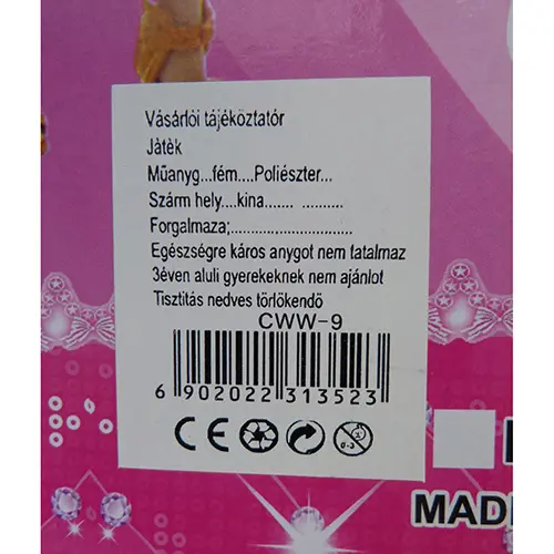 Photo from the official notice: My Fashion Style Játékbaba szett toy doll set — chemical risk