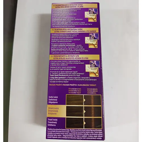 Foto aus der offiziellen Meldung: Schwarzkopf Palette INTENSIVE COLOR CREME Haarfärbemittel — Risiko: Chemikalie (SR/03253/25)