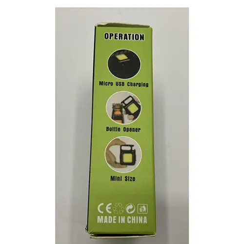 Photo from the official notice: COB Rechargeable Keychain Light — environment risk