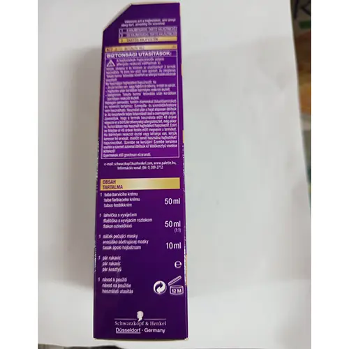 Foto do aviso oficial: Schwarzkopf Palette INTENSIVE COLOR CREME, KI7 I Corante capilar — risco: Químico