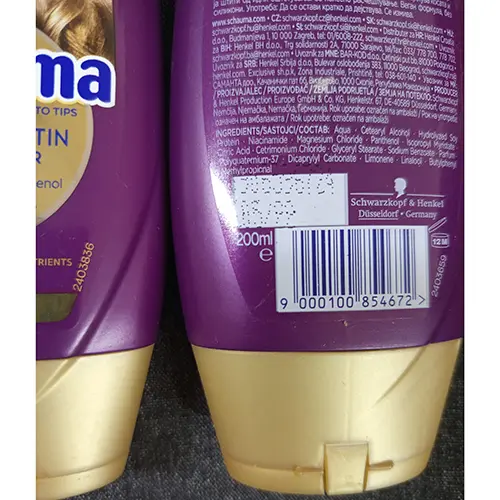 Photo de l’avis officiel: Schwarzkopf schauma Après-shampooing — risque: Risque chimique