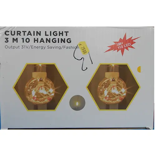 Foto do aviso oficial: CURTAIN LIGHT 3 M 10 HANGING Corrente de iluminação — risco: Choque elétrico (SR/03324/25)