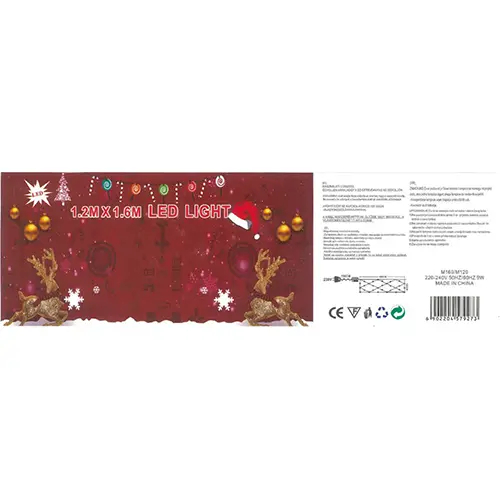 Photo de l’avis officiel: 1.2M X 1.6M LED LIGHT Chaîne d'éclairage — risque: Choc électrique
