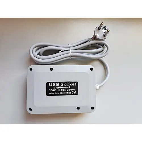 Foto do aviso oficial: USB Socket Trademark A66 Chumbo da extensão — risco: Choque elétrico