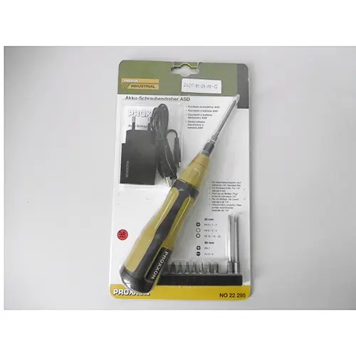 Photo de l’avis officiel: Proxxon cordless screwdriver Tournevis — risque: Risque chimique