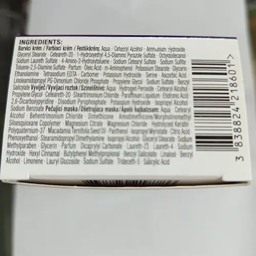 Zdjęcie z oficjalnego zgłoszenia: Schwarzkopf Palette LONG-LASTING INTENSITY, PERMANENT, 3x CARE Farba do włosów — ryzyko: Chemiczne