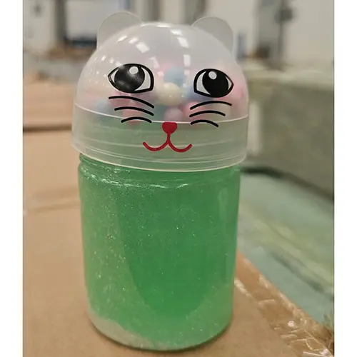 Photo de l’avis officiel: CRYSTAL MUD Cat Family Slime de jouet — risque: Risque chimique