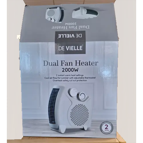 Foto do aviso oficial: Devielle Dual Fan Heater Aquecedor de ventilador — risco: Choque elétrico