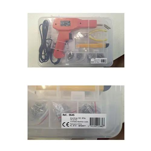Foto uit de officiële melding: EURO VANADIUM Pistolet soudure plastique - Plastic welding kit Soldeerpistool — risico: Elektrische schok