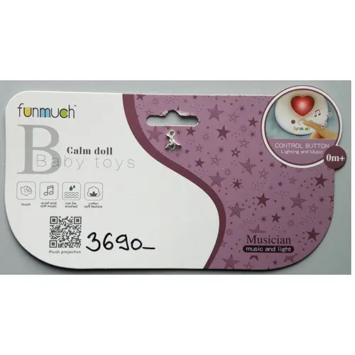 Foto do aviso oficial: FUNMUCH Baby toys, Calm doll Brinquedo macio — risco: Engasgamento