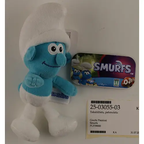 Photo de l’avis officiel: Giochi Preziosi Smurfs Jouet souple — risque: Étouffement