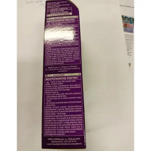 Foto dell’avviso ufficiale: Schwarzkopf Palette INTENSIVE COLOR CREME, LONG-LASTING INTENSITY, PERMANENT Tintura per capelli — rischio: Rischio chimico