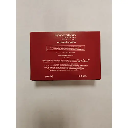 Photo de l’avis officiel: Emanuel Ungaro Apparition homme intense Eau de toilette — risque: Risque chimique