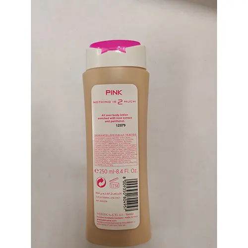Photo de l’avis officiel: Lotto 2 pink for her Lotion pour le corps — risque: Risque chimique