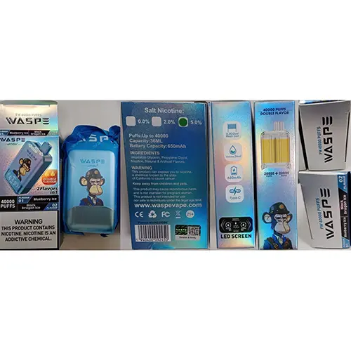 Photo de l’avis officiel: WASPE AIVIOU®, 2 Flavors in 1 Cigarette électronique jetable — risque: Risque chimique