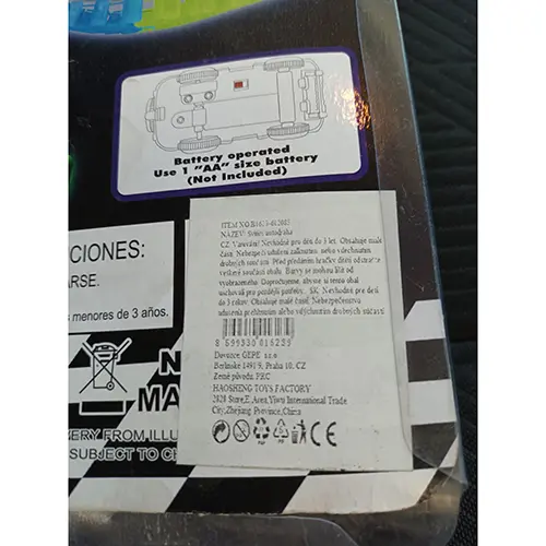 Foto do aviso oficial: Hračka magical tracks Carro de brinquedo com pista — risco: Ambiente