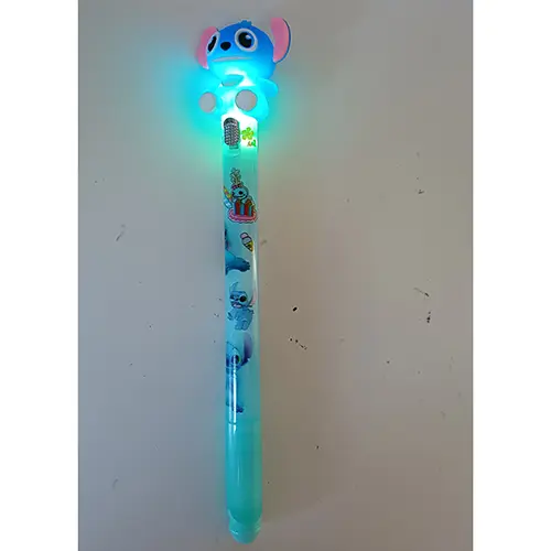 Foto aus der offiziellen Meldung: Disney Cartoon Cute LED Light-Up Ballpoint Pen Spielzeug-LED-Stift — Risiko: Chemikalie & Ersticken