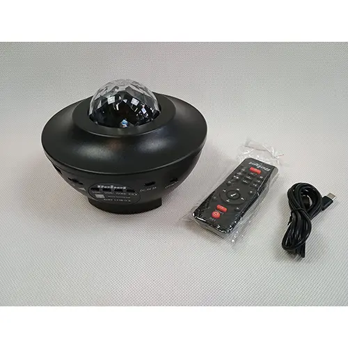 Photo from the official notice: REBEL LED projector with speaker wireless led projector — environment risk