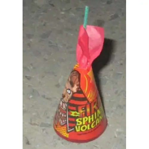 Photo from the official notice: Vulcan Europe Fire Spinx Volcano fireworks — burns & fire risk
